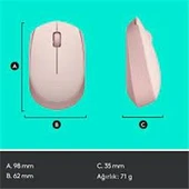 Logitech 910-006865 M171 Kablosuz Pembe Mouse - 4