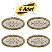 Seçil Düğme Kulp Çekmece Dolap Dolabı Kapak Kulpu Kulpları Kulbu Altın (4 ADET) Mobilya Mutfak - 1