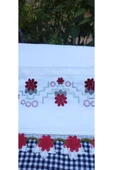 Peacock 4 Adet Güpürlü , işlemeli , Çeyize uygun yüksek kalite el havlusu Çeyizlik (220gr) Çiçekli - 4