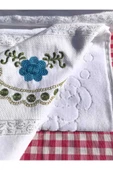 Peacock Nakışlı , Çeyize Uygun , Hediyelik El Havlusu %100 Pamuk - 10