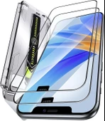 iPhone 16 Pro Otomatik Kolay Kurulum Aparatlı Toz Bırakmayan Full Kaplayan Ekran Koruyucu Cam(2 Adet) - 1