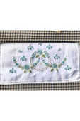Peacock 6'lı 3 Boyutlu Floş Nakışlı , Çantalı Hediyelik Premium Set %100 Pamuk - 2