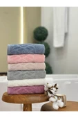 Peacock 6 Adet Yumuşak Dokulu %100 Pamuklu El Havlusu Premium Kalite Kısmi Kadife Dokulu 50x90 - 2