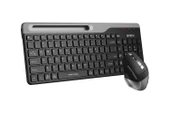 A4 Tech Fstyler FB2535C Gri Bluetooth+2.4G Nano Fn Multimedya Klavye Şarjlı Mouse Set - 1