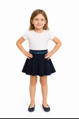 Kız Çocuk Etek Okul İçin Yeni Sezon - 1