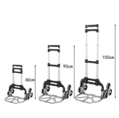 Katlanabilir Yük Taşıma  Arabası Altı Tekerlekli 70 Kg - 3