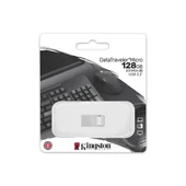 Kingston DTMC3G2-128GB DataTraveler Micro 200MB-s Metal USB 3.2 Gen 1 Flash Bellek - 2