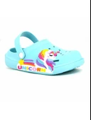 Calx Kız Çocuk Unicorn Figürlü Kaydırmaz Rahat Tabanlı Havuz - Plaj - Tatil - Bahçe Cross Terlik Sandalet - 11