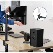 Monitör Kolu Monitör Standı Askı Aparatı Ayarlanabilir Ayağı Masaüstü Tutucu 14" 32" 10kg - 3