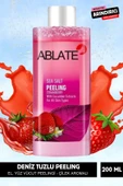 ABLATE Anında Soyucu Peeling - Ölü Deri Arındırıcı, Yenileyici - Vücut, Yüz Peelingi Çilek Aromalı 200 Ml. - 1