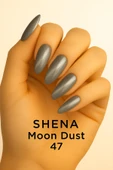 SHENA Kalıcı Oje Kedi Gözü 15 ml - 47 Metalik Gümüş - Cat Eye Uv/led Gel Polish ❤ From Dubai - 2
