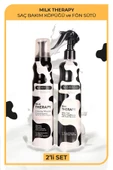 MORFOSE Milk Therapy Saç Bakım Köpüğü 200 ml Fön Sütü 400 ml - 1