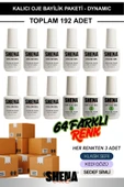 SHENA Kalıcı Oje Bayilik Paketi 192 Adet Tüm Renkler - Toptan Oje - UV/LED Gel Polish 15 Ml - Dynamic - 1
