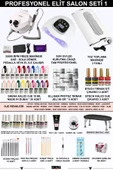 SHENA Kalıcı Oje - Protez Tırnak Elit Salon Seti 1 (FREZE-UV-TOZ ALMA | 20Lİ OJE - BUILDER JEL | AKSESUAR) - 2
