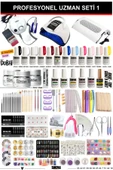 SHENA Kalıcı Oje - Protez Tırnak Uzman Seti 1 (FREZE - UV - TOZ ALMA | OJE - BUILDER JEL | AKSESUAR) - 1