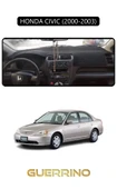 NEYA  HONDA CIVIC 2000-2003TORPİDO KORUMA HALISI SİYAH KENAR - 1