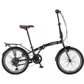 ÜMİT 2034 CUNDA KATLANIR BİSİKLET V 20 JANT 6 VİTES BLACK GOLD - 1