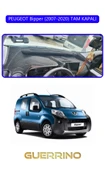 NEYA  PEUGEOT Bipper (2007-2020) TAM KAPALITORPİDO KORUMA HALISI MAVİ KENAR - 1