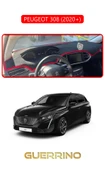 NEYA  PEUGEOT 308 (2020+)TORPİDO KORUMA HALISI KIRMIZI KENAR - 1