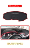 NEYA  RENAULT Clio 3 TORPİDO KORUMA HALISI KIRMIZI KENAR - 1