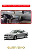 NEYA  SUBARU Legacy / B4 (B5) / Outback (2003-2009)TORPİDO KORUMA HALISI KIRMIZI KENAR thumbnail 1