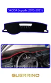 NEYA  SKODA Superb (2015-2021)TORPİDO KORUMA HALISI MAVİ KENAR - 1