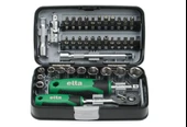 Elta 1/4" Altı Köşe Cırcırlı Lokma Anahtar ve Bits Set 38 Parça 14000005078 - 1