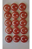 yıldızkurdelaankara Türk Bayragı Buton Rozet 20 Adet 58 Mm - 2