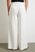 Geniş Paça Palazzo Pantolon Ekru thumbnail 5