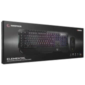 Rampage KM-R96 ELEMENTAL Siyah RGB Aydınlatmalı Q Oyuncu  Klavye ve Mouse Gaming Set 7200dpı - 2