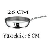 Oms Çelik Tava 26x6 CM Cam Kapaklı - 2