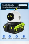 Tank Robot 12 Film Projeksiyon Lamba Bluetooth Hoparlör Gece Lambası thumbnail 4