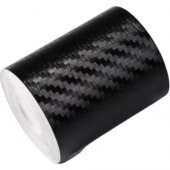 Siyah Karbon Kaplama Şerit Çıta Kaplama Folyosu 6 cm x 5 Metre - 1
