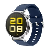 Huawei Watch GT5 41mm İle Uyumlu Yumuşak PureLux Soft Tokalı Silikon Kordon  Lacivert - 1