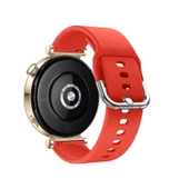 Huawei Watch GT5 41mm İle Uyumlu Yumuşak PureLux Soft Tokalı Silikon Kordon  Kırmızı - 2