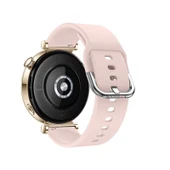 Sneezy Huawei Watch GT4 41mm İle Uyumlu 18mm PureLux Soft Tokalı Silikon Kordon  Pudra thumbnail 2