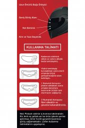 Diğer Kask Markaları  Universal Buğu Önleyici Pinlock Film - 2