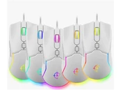 North Air White RGB Kablolu Profesyonel Oyuncu Mouse - 1