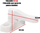 Pvc Basmalı Kapı Pencere Emniyet Kilidi Pimapen Ev Çocuk Bebek Güvenlik Kilidi 4 Adet thumbnail 4