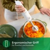 Philips HR2534/00 Blender, 650W, Paslanmaz Çelik Karıştırma Çubuğu, Beyaz thumbnail 6