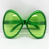 Yeşil Renk Yeşilçam Nostalji 80li Yıllar 90lı Yıllar Parti Gözlüğü 7x16 cm - 1