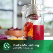 Philips HR2534/00 Blender, 650W, Paslanmaz Çelik Karıştırma Çubuğu, Beyaz thumbnail 5