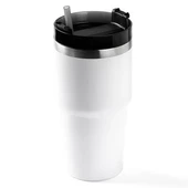 PABLO BEYAZ PASLANMAZ ÇELİK PİPETLİ TERMOS BARDAK 600ML - 3