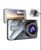 GLRTECH 4” Geniş Ekranlı Araç Kamerası – 1080P Çift Kamera, Park Yardım, G-Sensör - 1