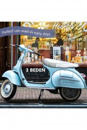 Honda Activa 100 Motosiklet Gri Sele Kılıfı Örtüsü Brandası-123692 - 2