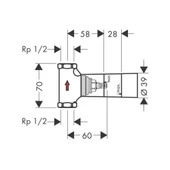 Hansgrohe Ankastre Stop Valf Sıva Altı - 2