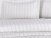 Dublin Çift Kişilik Kapitoneli Yatak Örtüsü Krem - 2