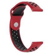 Gpack Huawei Watch GT 3 Classic 46mm Kordon Delikli Çift Renk Silikon - 6