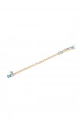 Çıngıraklı Çiçek Desenli Kedi Boyun Tasması 35 cm - 1