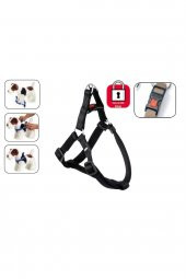Kilitli Göğüs Tasma S/m 35-60cm Siyah - 1